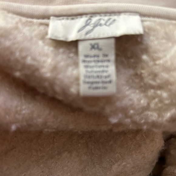 J Jill Teddy Sherpa Feel Vest SZ XL Extra Large - Picture 9 of 9